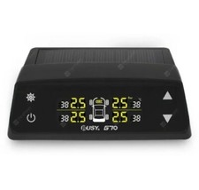 BUSY G70 TPMS Tire Voltage Solar Energy Monitoring Device - Black 10*7.5*3.5cm