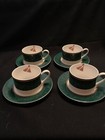 Holiday Abundance Cup & Saucer Set of 4 Hallmark Home Collectibles by Sakura New