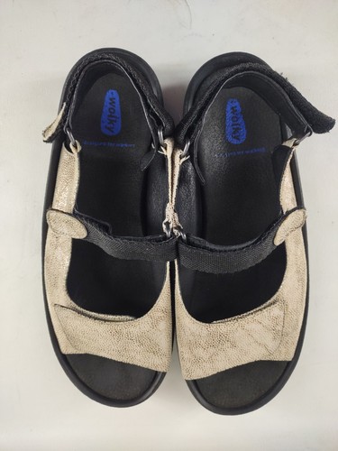 Wolky Jewel Women’s Slingback Gold Sandal Size 42 EU 11 US Comfort Vacation - Picture 5 of 9