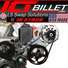 ICT Billet LS Corvette - Alternator / Power Steering Pump Bracket Kit