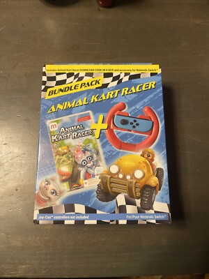 Nintendo Switch Animal Kart Racer Bundle (Code In A Box) (D (UK IMPORT) Game NEW