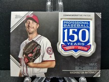 2019 Topps Max Scherzer 150th Anniversary Manufactured Patches #AMP-MS Nationals