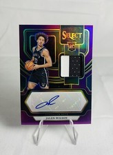2023-24 Panini Select Rookie Jersey Auto Purple Prizm /99 Jalen Wilson RPA RC