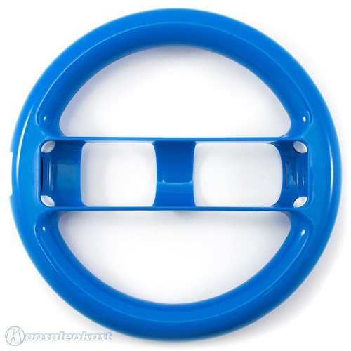 Wii - Controller Aufsatz: Lenkrad / Racing Wheel #blau [verschiedene Hersteller]
