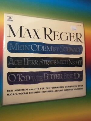 Max Reger Mein Odem ist schwach Drei Motetten op.110 LP/L608