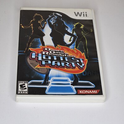 Dance Dance Revolution Hottest Party Nintendo Wii Bundle with 2 Dance Pads Mat