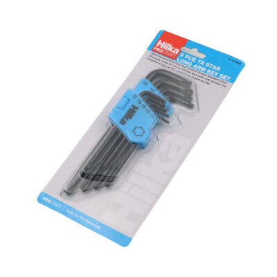 HILKA TX STAR Torx 9-teiliger Innensechskantschlüsselsatz T10 T15 T20 T25 T27 T30 T40 T45 T50