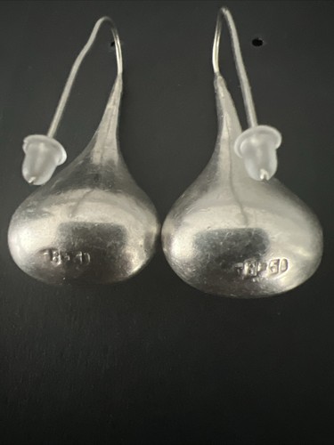 Vintage Taxco Mexico TB-51 Sterling Silver Teardrop Dangle Earrings 16.3 Grams - Picture 5 of 6