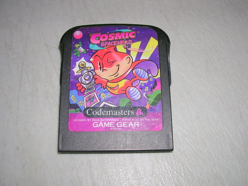 Cosmic Spacehead Code Masters (Sega Game Gear) Original Game Cart