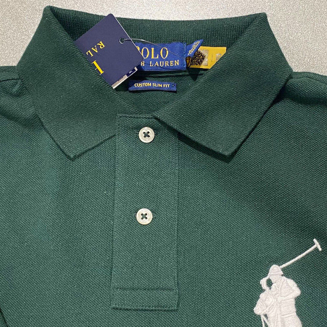 Polo Ralph Lauren Mens BIG PONY CUSTOM SLIM FIT Mesh Polo Shirt