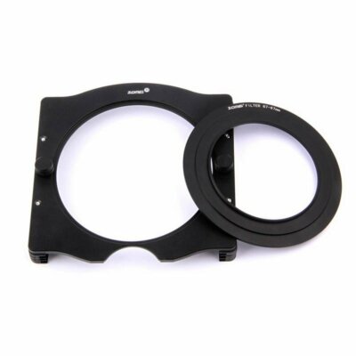 Zomei 100mm Metal Square 3-Slot Filter Holder + Adapter Ring for Cokin Z PRO