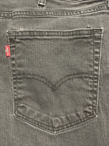 Pantalones de mezclilla Levis 559 negros para hombre 40x32 reales 38x30.5 relajados rectos ¡bonitos! - Imagen 2 de 6