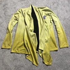 Citron Santa Monica Top Medium Wrap Cardigan Yellow Ombre