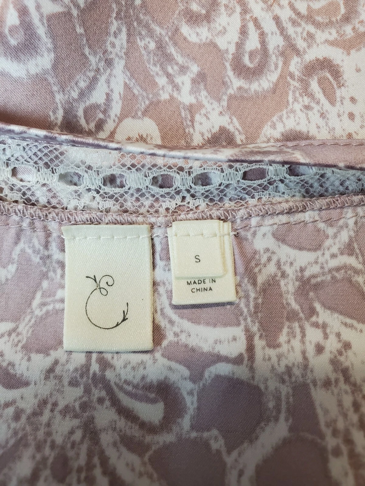 VALENTINO Anthropologie Eloise abito donna piccolo slip raso pizzo lingerie fata romantico