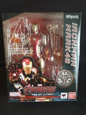 Marvel IRON MAN Mark 43 Mark XLIII Age Of Ultron SHFiguarts BANDAÏ NEW SEALED - Photo 1/2