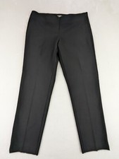 Talbots sz 10P Pants Modern fit black stretchy zipper on side 0550