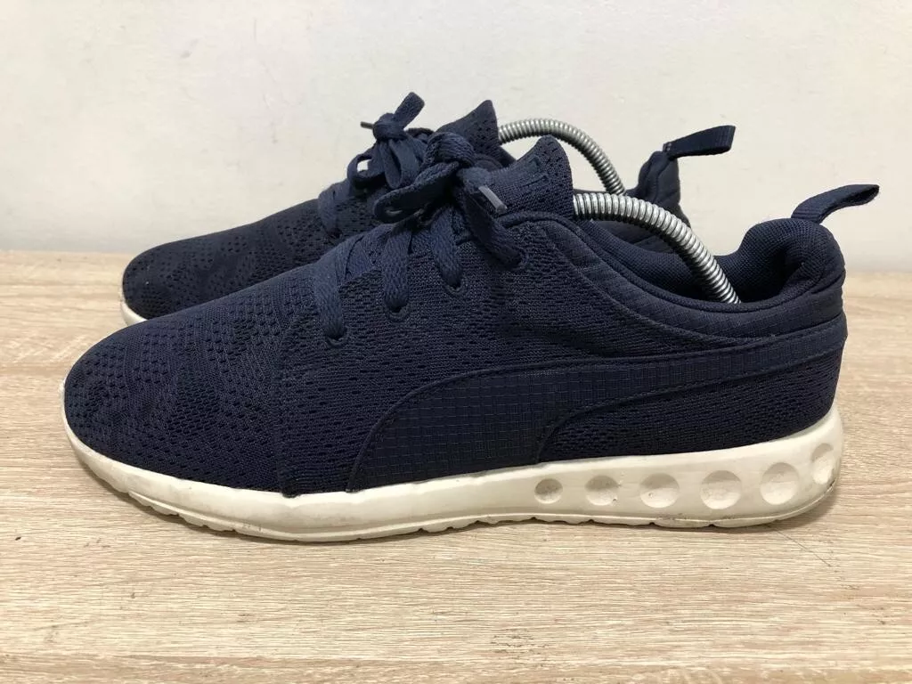 PUMA UNISEX NAVY BLUE LACE UP LOW TOP TRAINER SNEAKERS SHOE UK SIZE 9 EUR 43