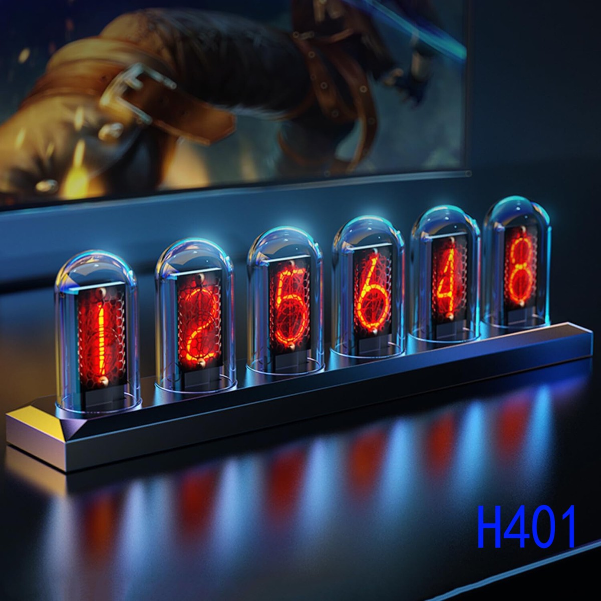 Nixie Tube Clock IPS Retro Glows Analog Clock DIY IPS Color Screen