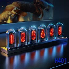 Nixie Tube Clock IPS Retro Glows Analog Clock DIY IPS Color Screen Digital Clock