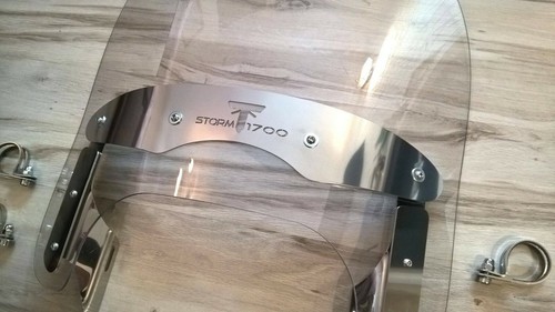 TRIUMPH THUNDERBIRD STORM 1700 TOURING WINDSCREEN WINDSHIELD SCREEN SCHEIBE 61CM - Zdjęcie 3 z 7