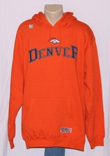 Denver Broncos Hoodie Team Name Hooded Sweatshirt Orange 2XL - NFL
