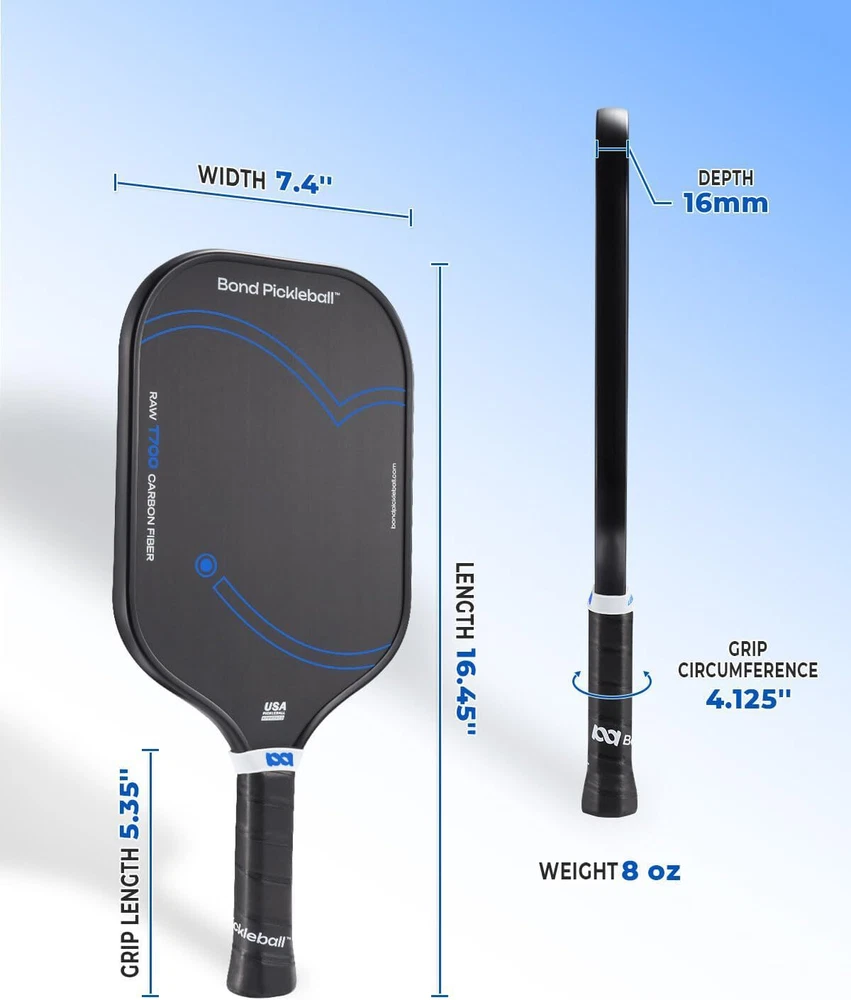 Pickleball Paddle, Pickleball Racket USAPA Approved for Tournament Play with Pad