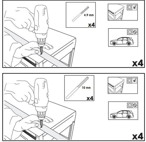 2x NEW Aerodynamic Cross bar / Roof rack for Honda Odyssey  2013 - 2024 - Picture 4 of 4