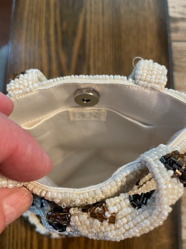 Cache Small Beaded Leopard Handbag - Picture 4 of 4