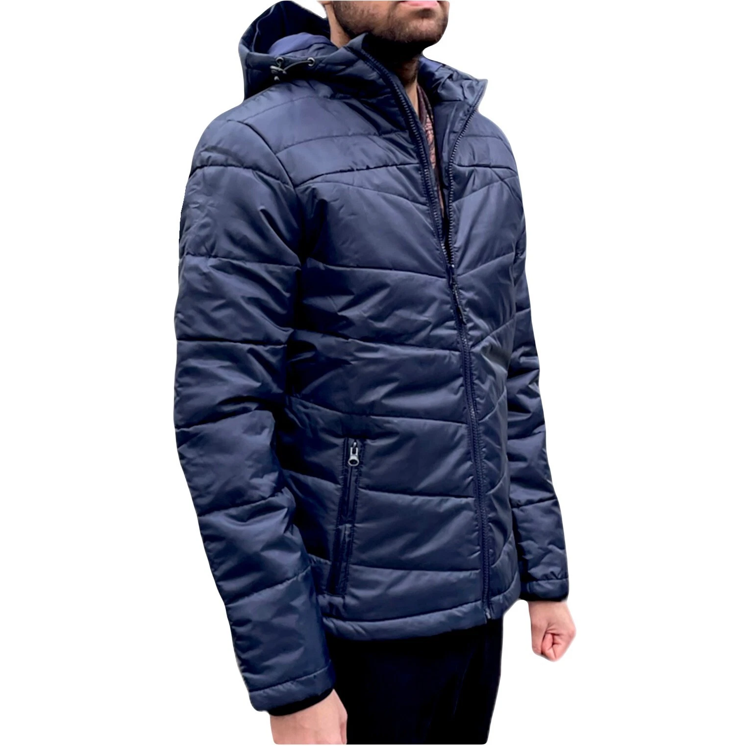 Men Winter padded hooded jacket Puffer Lightweight Warm Zip Pockets Coat Outdoor
Opens in a new wind