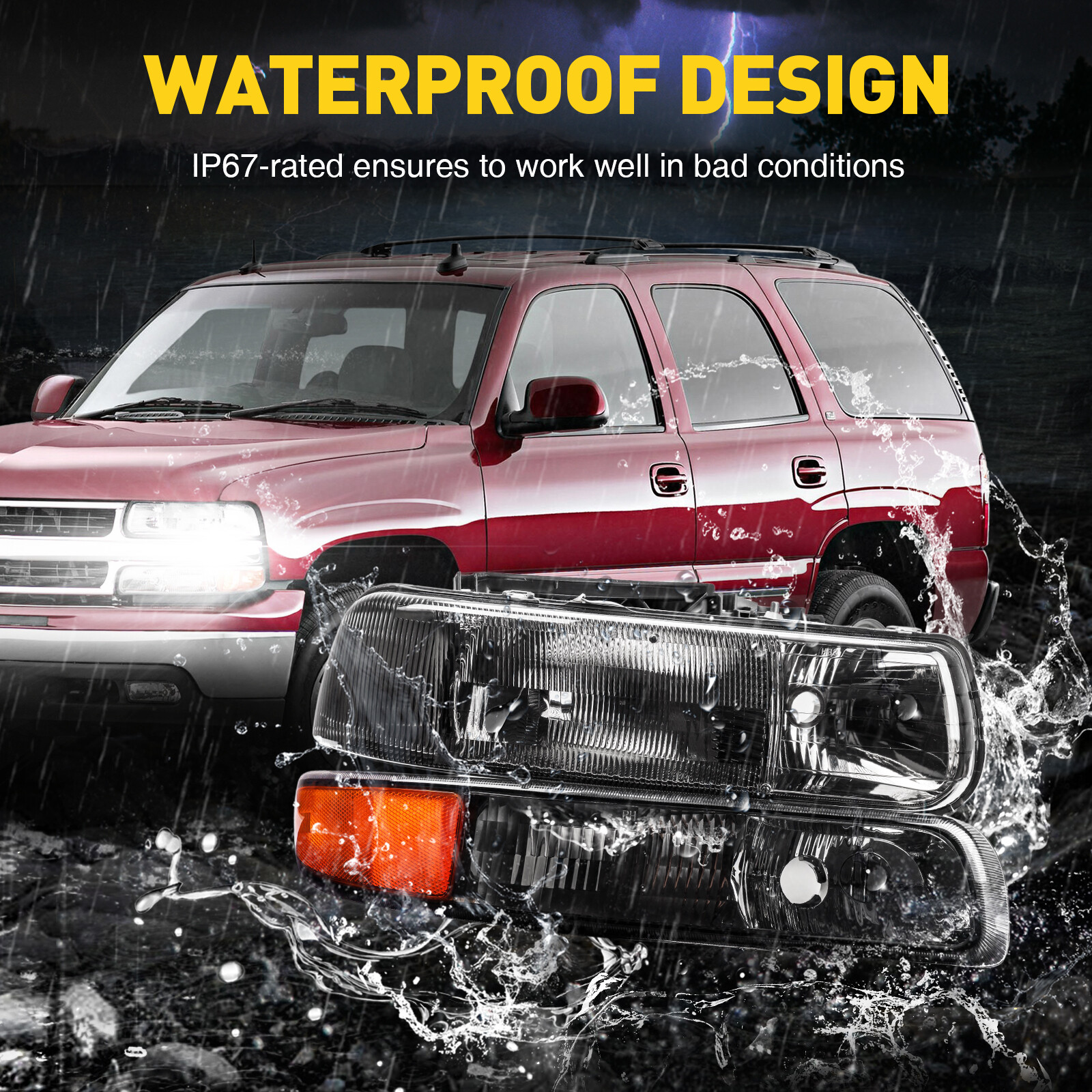 Headlamps New For 19992002 Chevy Silverado 0106 Chevy Tahoe Headlight