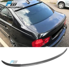 Fit 06-12 BMW 3-Series E90 M3 Style Carbon Fiber Highkick Trunk Spoiler Lip Wing