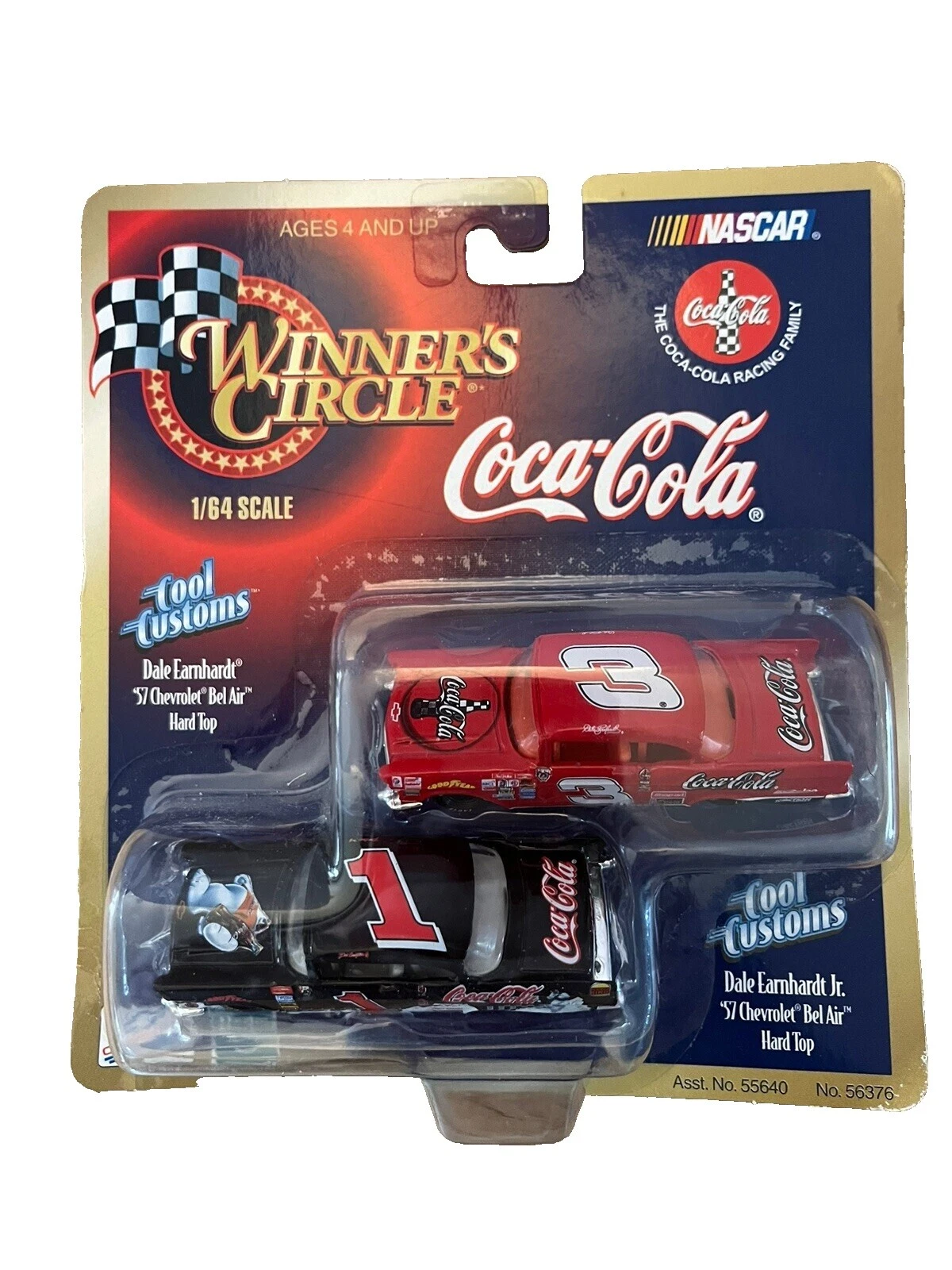 Coca-Cola Chevrolet autos de carrera diecast escala 1:64