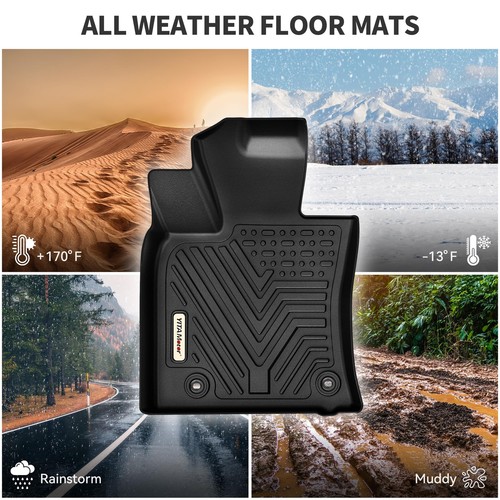 YITAMOTOR Floor Mats Set for 2013-2018 Ram 1500 2500 3500 Crew Cab All-Weather - Foto 6 di 8