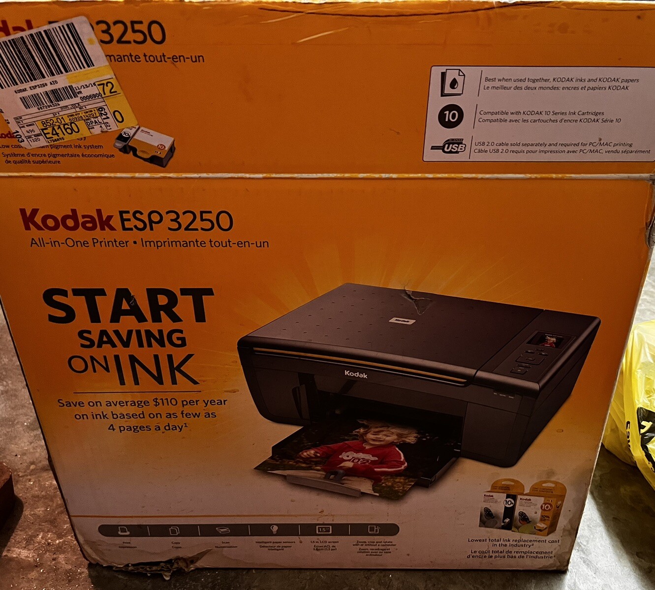 Kodak ESP 3250 AllInOne Inkjet Printer NEW + Ink Kodak Printer ESP 3250 NIB eBay