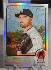 Liam Hendriks 2022 Topps Heritage Chrome Refractor /673 #577 Chicago White Sox