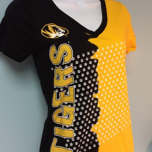Mizzou Tigers T Shirt V Neck Womens 