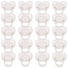 100x White Magnetic Pacifier for Reborn Baby Dolls Accessories Kits DIY Supply