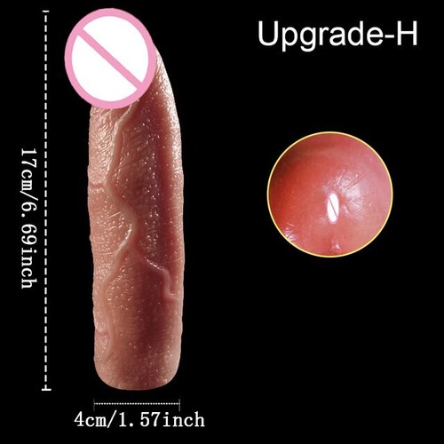 Realistic Penis Cover Sleeve Enlargement Extender Men Enlarged Reusable Condoms - Picture 14 of 52
