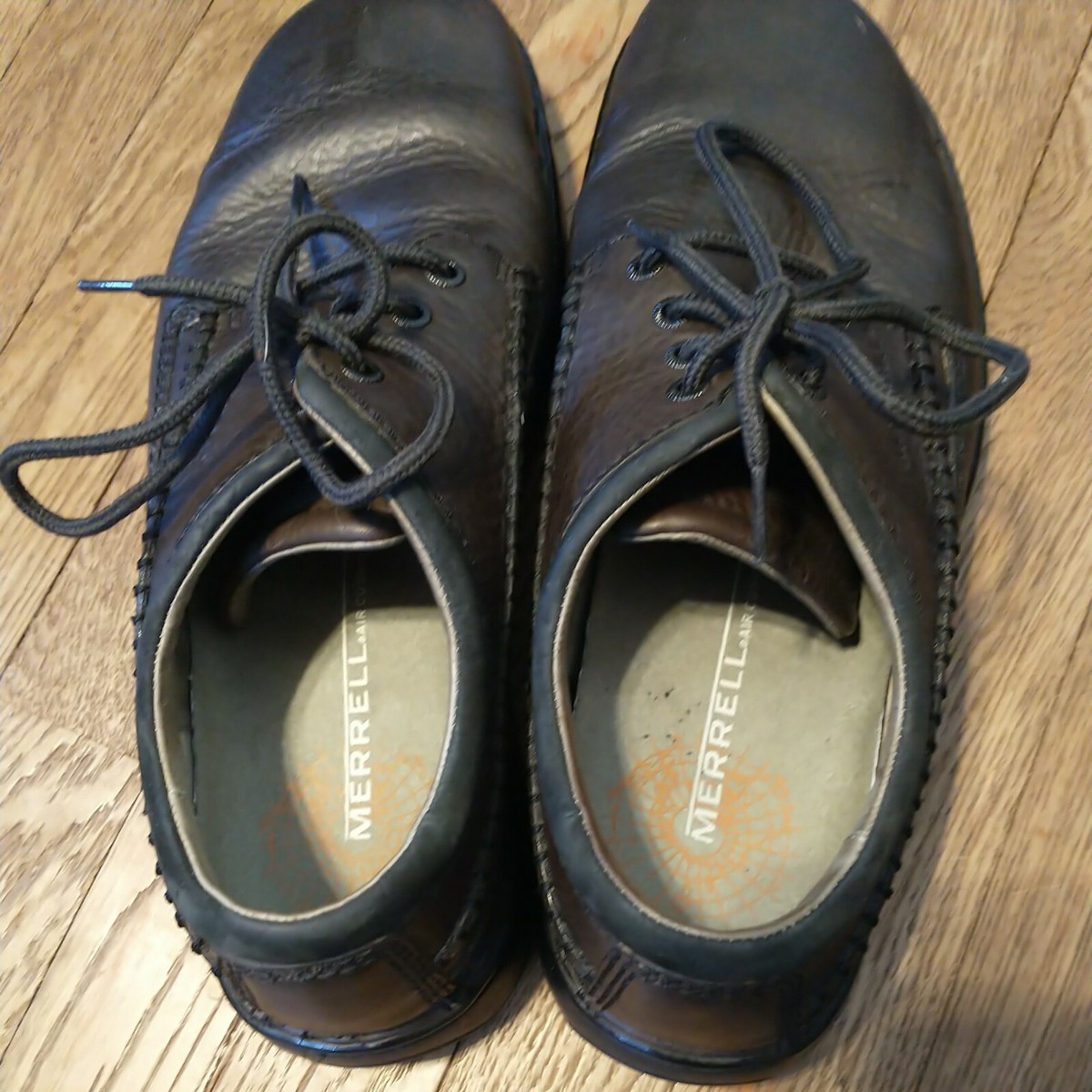 Merrell Men World Vue Brown Leather Casual Oxford Shoe Size 11.5 Lace Up Comfort Men main image 3