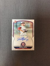 2023 Bowman Prospect Auto #PPADS Dustin Saenz Nationals