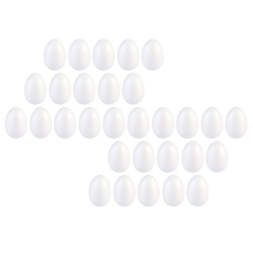 30 Pcs Polystyrene Easter Eggs Polystrynene Paintable Paper Mache eBay