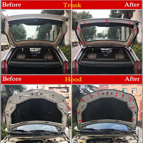 13FT B-Shape Trim Rubber Strip Universal Car Door Edge Seal Hollow Weather-strip - Foto 10 di 12