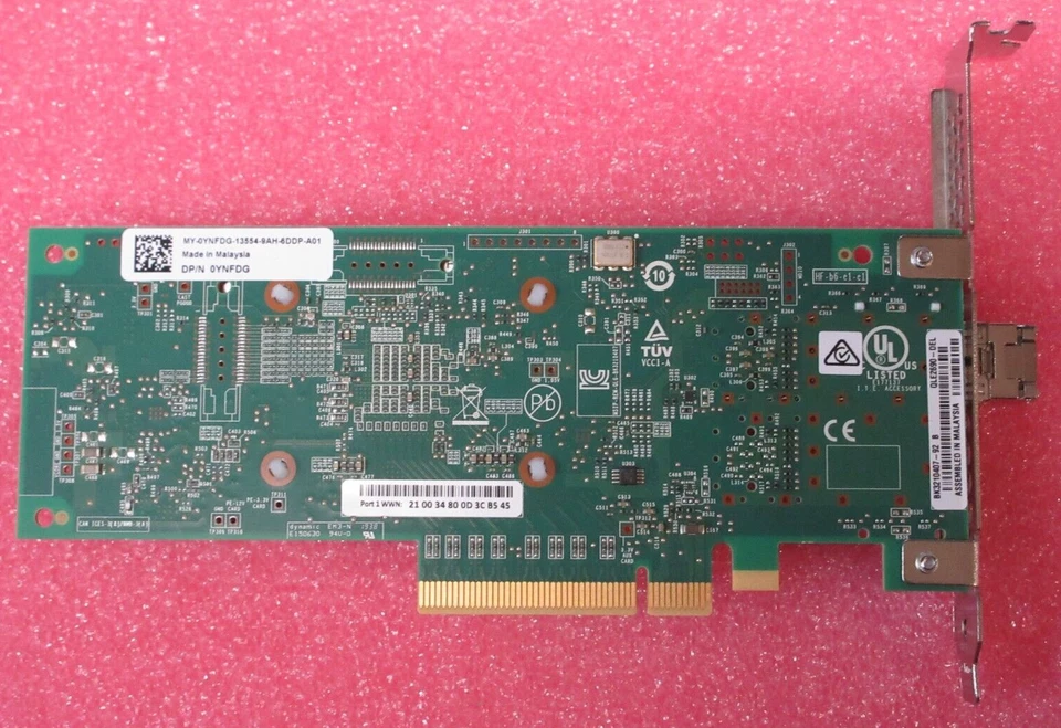 Dell Qlogic QLE2690-DEL Single Port 16GB SFP+ Full Height Host Bus Adapter YNFDG - Image 3 of 4