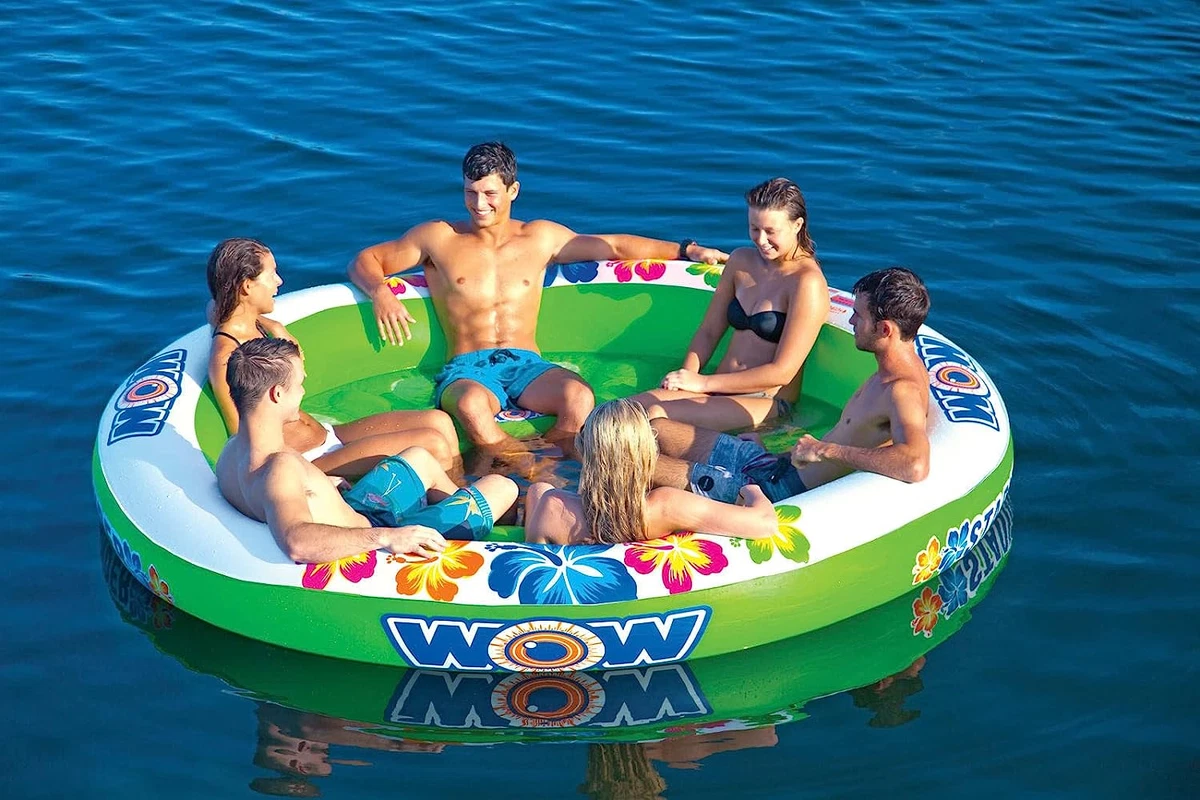 Floating island store pool toy