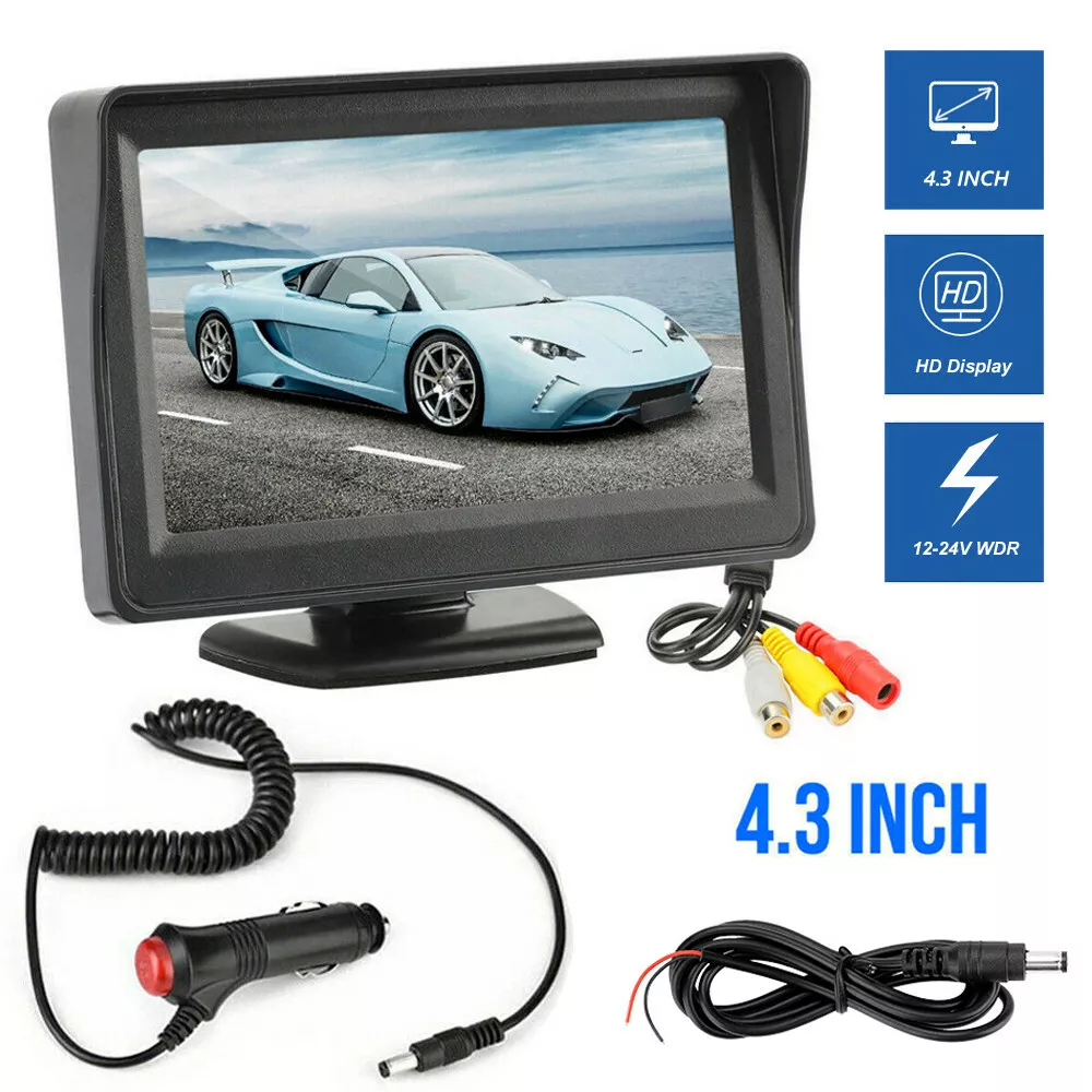 LCD Display, Plug And Play Easy To Install And Use Car Rear View Monitor  With 4.3-inch For Car Backup Camera 