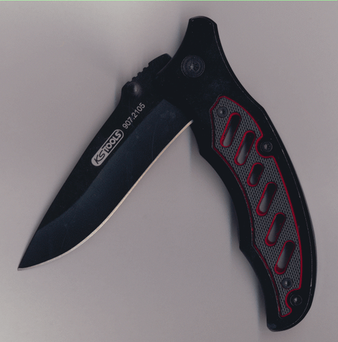 KS Tools Klappmesser* mit Tasche Arretierung Klinge Teflonbeschichtet 907.2105 - Picture 3 of 12