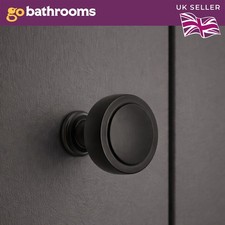 32mm Black Cabinet Knob Replacement Round Drawer Door Handle Kitchen Door