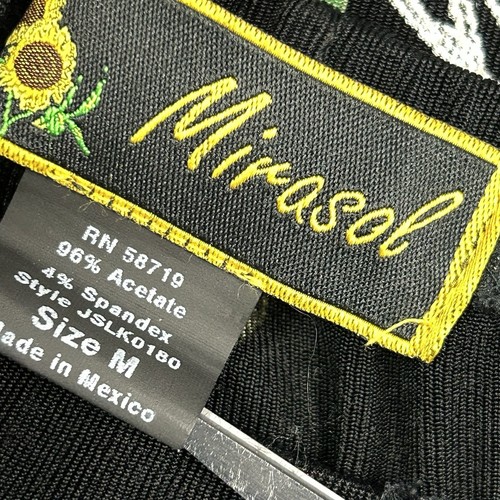 Vintage Y2K Mirasol Women Maxi Skirt Sz M Pull On Floral Whimsigoth Fairy Grunge - Picture 6 of 6