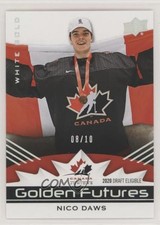 2020 Team Canada Juniors Golden Futures White Gold 8/10 Nicolas Daws #GF-2 05kc