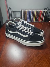 Vans Old Skool Skate Shoes Black White 508731 Low Top Lace Up Us Youth 6